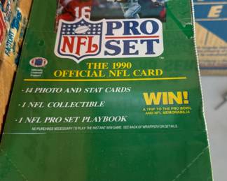 1990 Pro Set Football Green Lot of 4