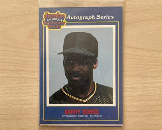 1990 Jumbo California Sunflower Seeds Autograph Series Pack W/ Barry Bonds