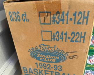 1992-93 Topps Stadium Club Basketball Series 1 Case (8 boxes) - Michael Jordan
