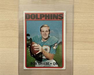 1972 Topps #80 Bob Griese