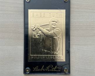 Babe Ruth Golden Legends Limited Edition Gold Card #5406