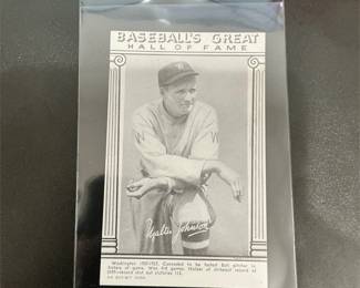 Vintage Baseball Great HOF Exhibit Card Walter Johnson HOF