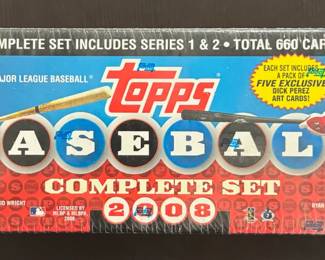 2008 Topps Baseball Factory Sealed Complete Set 600 Cards Rare