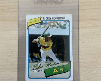 1980 Topps #482 Rickey Henderson Rookie Oakland A's