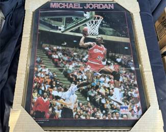 Michael Jordan 16x20 Gold Framed Chicago Bulls Photo