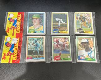 Lot of (2) 1981 Topps Baseball Sealed Rack Packs Fernando Valenzuela Rookie's