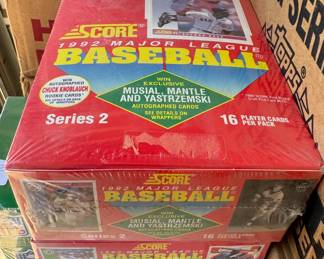 1992 Lot of Score Baseball Boxes - Factory Sealed