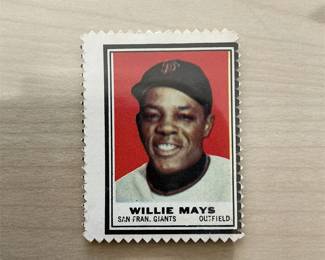 1962 Topps Willie Mays Stamp Rare