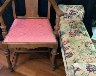 Tback Wooden Chair And Bench