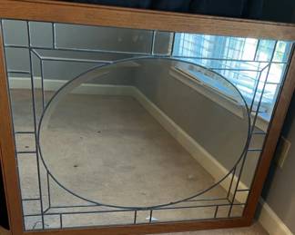 Large Decorative Wooden Mirror