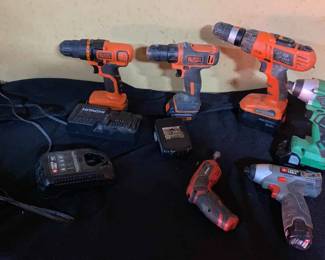 Handheld Drills Black Decker Hitachi Porter Cable