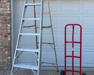 Essential Workshop Equipment Werner 8 Step Ladder  Franklin 600 lb. Hand Truck