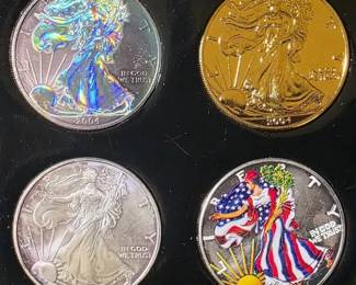  05 Complete Walking Liberty, 2004 Silver Dollar Collection