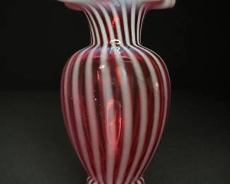  06 Fenton Vase Stamped  Genuine