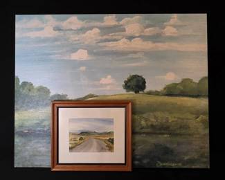 Original Landscape Paintings Jennifer Lanne and Original Watercolor 
