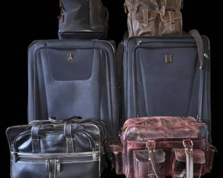 Premium Luggage Lot 2 TravelPro Suitcases, Leather Briefcases Versatile Backpacks