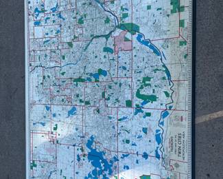 4' x 6' Hudson Wall Map of the Twin Cities (roll down)