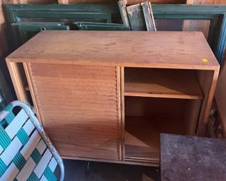 Cabinet with Sliding Doors Ready for Paint