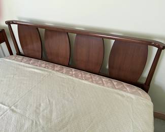 1950's Headboard on Queen Size Bed