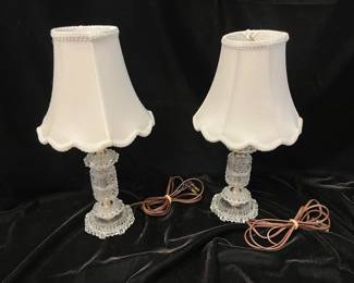 Pressed Glass Lamps