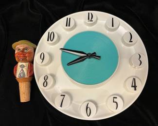 German Wine Stopper with a 1950's clock.