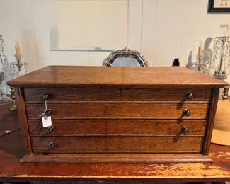 Antique Spool Cabinet