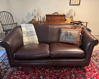 Matching Leather Loveseats (66"W x 38"D x 30" Back Height / 2 Available)