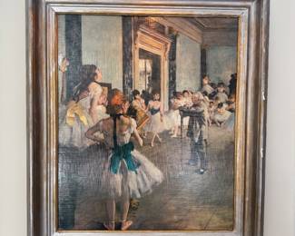Framed Print "The Dance Class" by Edgar Degas (25-1/2"W x 29-1/2"H)