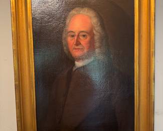 Framed Original Oil on Canvas of Portrait Depicting a Gentleman, Unsigned (24-1/2"W x 32"H)