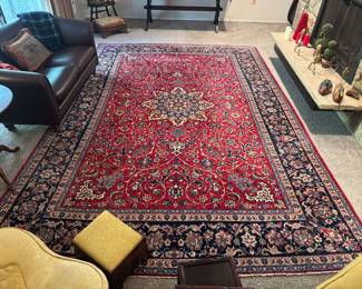 Hand-Woven Persian Wool Area Rug (112"W x 165"L)