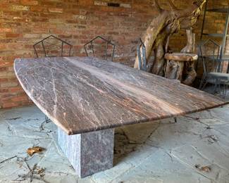 Gorgeous Italian marble dining table