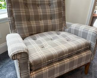 Professionally recovered and restored vintage mcm chair
