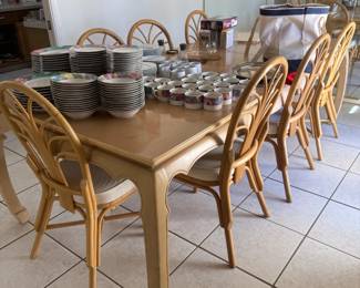 8 ft table with 8 chairs