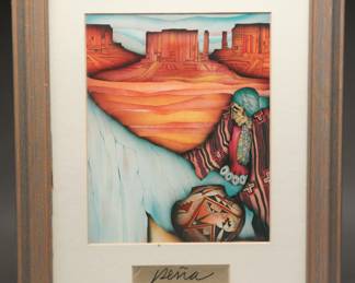 Framed Amado Pena Southwest Art Print