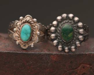 Vintage Sterling Rings (2), 7.77 g