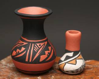 Navajo and Acoma Miniature Pottery