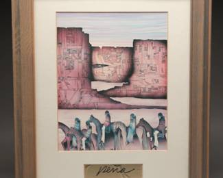 Signed Print by Amado Maurilio Peña Jr.
