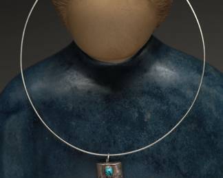 Bear Claw Sterling Silver Choker, 8.05g