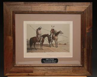 1855 Lithograph of Navajos by H.B. Mollhausen