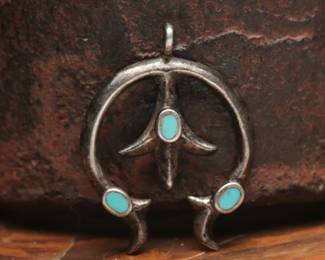 Sterling Naja Pendant Turquoise, 5.20g