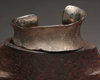Silver Anticlastic Cuff, 32.48g