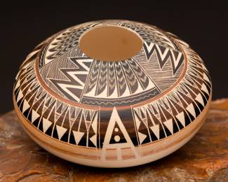 Norman Lansing Sgraffito Pottery ‘Wind Star’
