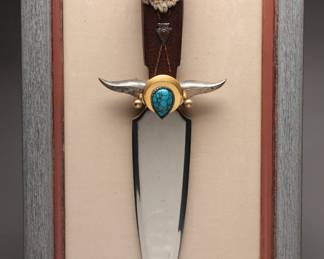 Navajo Mountain Lion Knife, Ben Nighthorse