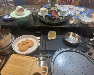 Assorted kitchen items and more