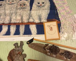 Vintage kitties and art