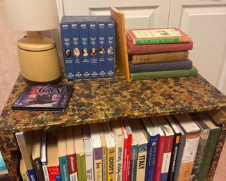 Small bookcase with books