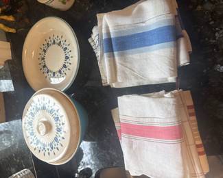 Vintage bakeware linens