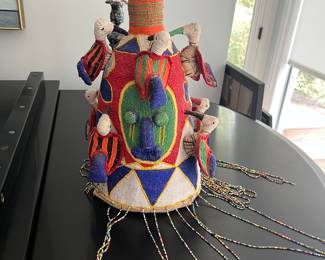 G4-Beaded African mask 130