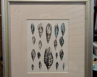 G92-Sea shell print, linen matt, 125