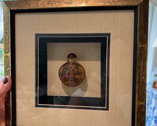 G36-Framed reverse painted snuff bottle-125